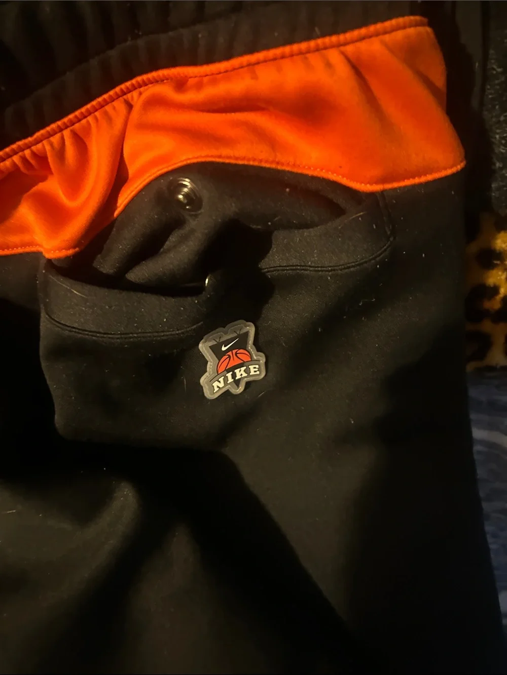 Nike Kids Colorblock Zip Jacket — Black, Orange & Yellow